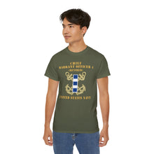 Load image into Gallery viewer, Unisex Ultra Cotton Tee - Navy - Chief Warrant Officer 4 - CW04 - Retired