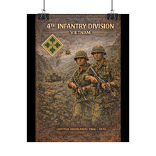 Load image into Gallery viewer, Rolled Posters - 4th Infantry Division in Vietnam 1966-1970