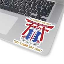 Load image into Gallery viewer, Kiss-Cut Stickers - Army - 187th Infantry Regiment - Torii, Rakkasans, Let Valor Not Fail, English, Latin X 300