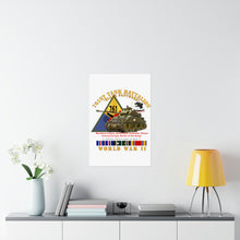 Load image into Gallery viewer, Premium Matte vertical posters - Army - 761st Tank Battalion - Black Panthers - w Tank w SSI Wwii EU SVC