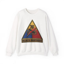 Load image into Gallery viewer, Crewneck Sweatshirt - SSI - 761st Tank Battalion SSI w Name Tape - 3D Enhanced