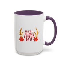 Load image into Gallery viewer, Accent Coffee Mug - Happy Thanksgiving Day