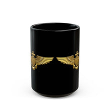 Load image into Gallery viewer, Black Mug (15oz) - USCG - Aviator Badge wo txt - 3D - Enhanced