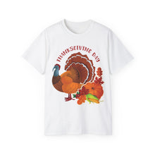 Load image into Gallery viewer, Unisex Ultra Cotton Tee - Thanksgiving - Happy Turkey Day