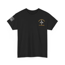 Load image into Gallery viewer, Unisex Heavy Cotton Tee - LRRP - Tip of the Spear with American Flag Sleeve