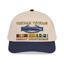 Load image into Gallery viewer, Mid Profile Baseball Cap - Army - Vietnam Veteran - Cbt Infantryman w CIB VN SVC - 3D X 300