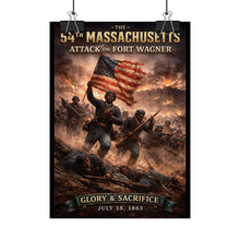 Load image into Gallery viewer, Rolled Posters - 54th Massachusetts - Fort Wagner