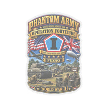 Load image into Gallery viewer, Kiss-Cut Stickers - Army - Phantom Army - Operation Fortitude - WWII - 1st FUSAG - 3D - Enhanced
