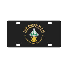 Load image into Gallery viewer, Army - 13th PSYOPS Bn - US Army w DUI - Psyops Branch X 300 Classic License Plate