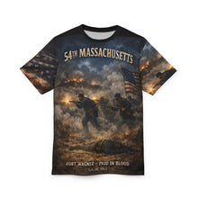 Load image into Gallery viewer, All-Over Print Tee - 54th Massachusetts - Fort Wagner - Paid for in Blood