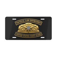 Load image into Gallery viewer, License Plate - USCG - Tactical Law Enforcement w txt - 3D - Enhanced