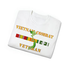 Load image into Gallery viewer, Unisex Ultra Cotton Tee - Army - Vietnam Combat Veteran w VN SVC