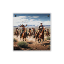 Load image into Gallery viewer, Acrylic Wall Art Panel - Apache Indians attacking a Pony Express Rider