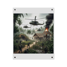 Load image into Gallery viewer, Acrylic Wall Art Panel - Vietnam Village Helicopter Assault