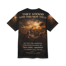 Load image into Gallery viewer, Go Tell the Spartans Tribute Tee — Thermopylae 480 BC