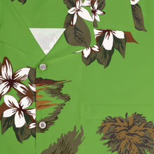 Load image into Gallery viewer, Men's Hawaiian Shirt (AOP) - Lite Green - Flowers and Palms