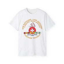 Load image into Gallery viewer, Unisex Ultra Cotton Tee - 6th Battalion, 14th Artillery Regiment - DUI - VN SVC BAR - Top X 300