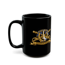 Load image into Gallery viewer, Black Mug (15oz) - Army - 7th Cavalry Regiment w Br - Ribbon - 3D - Enhanced