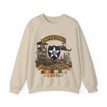 Load image into Gallery viewer, Crewneck Sweatshirt - Army - 2nd Infantry Division w Br - Ribbon COLD WAR Vet Tab - Korea - 3D - Enhanced
