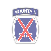 Load image into Gallery viewer, Kiss-Cut Stickers - SSI - 10th Mountain Division X 300