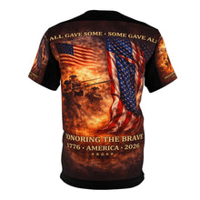 Load image into Gallery viewer, America 250 Years Tribute Tee — "All Gave Some, Some Gave All" for your freedom today