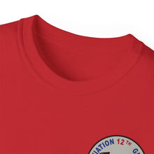 Load image into Gallery viewer, Unisex Ultra Cotton Tee - Vietnam Combat Aviation Vet w Air Crew Badges - 12th Aviation Group - Vietnam - SSI - Sgt Howard Meyers - 1968-1969 SVC X 300