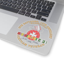Load image into Gallery viewer, Kiss-Cut Stickers - 6th Battalion, 14th Artillery Regiment - DUI - Warbonnets - VN SVC BAR - Top X 300