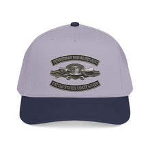 Load image into Gallery viewer, Mid Profile Baseball Cap - USCG - Expeditionary Warfare Specialist w txt - 3D - Enhanced