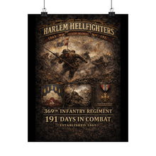 Load image into Gallery viewer, Matte Poster - 369th Infantry Regiment - Assault across No Man's Land - WWI - Poster 1