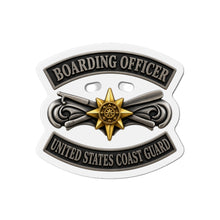 Load image into Gallery viewer, Die-Cut Magnet - USCG - Boarding Officer w txt - 3D - Enhanced