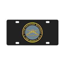 Load image into Gallery viewer, Army - 25th Infantry Regiment - Fort Missoula, MT - Buffalo Soldiers w Inf Branch Classic License Plate