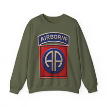 Load image into Gallery viewer, Crewneck Sweatshirt - Army - 82nd Airborne Division - SSI wo Txt - 3D - Enhanced