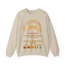 Load image into Gallery viewer, Crewneck Sweatshirt - Army - 4th Military Police Co, - Iron Guardians - 4th Infantry Div - Vietnam Veteran w VN Service X 300