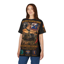 Load image into Gallery viewer, 170th Assault Helicopter Company Tribute Tee — "Bikinis & Buccaneers Into the Fire"- Vietnam Air Warriors