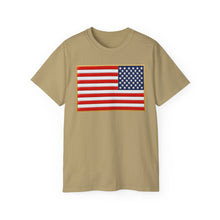 Load image into Gallery viewer, Unisex Ultra Cotton Tee - United States Flag 3D Enhanced