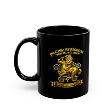 Load image into Gallery viewer, 9th Cavalry Regiment 'Buffalo Soldiers' Black Mug — We Can, We Will Army Coffee Cup