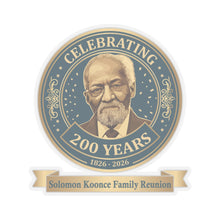 Load image into Gallery viewer, Kiss-Cut Stickers - Solomon Koonce Family Reunion