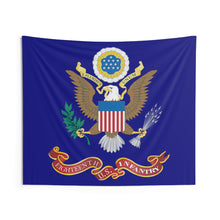 Load image into Gallery viewer, Indoor Wall Tapestries - 18th Infantry Regiment - World War I - Regimental Colors - New WWI pattern - Tapestry