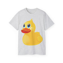Load image into Gallery viewer, Unisex Ultra Cotton Tee - Yellow Rubber Duck - Oblique Left Front X 300