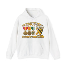 Load image into Gallery viewer, Hoodie – Army - Vietnam Vet - w Medals - VN - 1st Cav Division - 3D - Enhanced