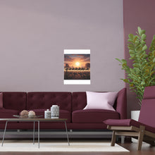 Load image into Gallery viewer, Indoor and Outdoor Silk Posters - 10th Cavalry on Patrol in the sunset w 10th Cav Guidon