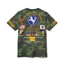 Load image into Gallery viewer, Print Unisex Tee, Stylish Outdoor Shirt, Trendy Graphic Top, Unique Camouflage - 21st TAS Army Brown Woodland Camo