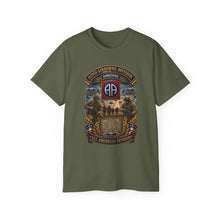 Load image into Gallery viewer, Unisex Ultra Cotton Tee - Army - 82nd Airborne Division - WWII to NOW - All American Division - 3D - Enhanced