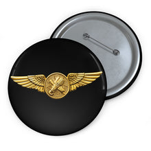 Load image into Gallery viewer, Custom Pin Buttons - USCG - Aviation Rescue Swimmer wo txt - 3D - Enhanced