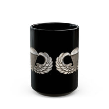 Load image into Gallery viewer, Black Mug (15oz) - Army - Basic Airborne Badge - No Txt - 3D X 300