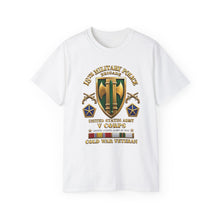 Load image into Gallery viewer, Unisex Ultra Cotton Tee - Army - 18th MP Brigade - V Corps- COLD SVC - 3d Enhanced X 300