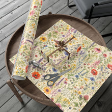 Load image into Gallery viewer, Gift Wrap Paper — Wildflower meadow watercolor pattern