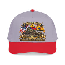 Load image into Gallery viewer, Mid Profile Baseball Cap - 4th Armored Division - PATTON'S M60A1 Main Battle Tank - Breakthrough Division