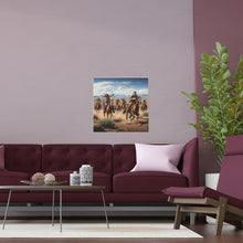 Load image into Gallery viewer, Indoor and Outdoor Silk Posters - Apache Indians attacking a Pony Express Rider