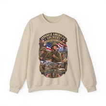 Load image into Gallery viewer, Crewneck Sweatshirt - Japanese American WWII Soldiers - 3D - Enhanced